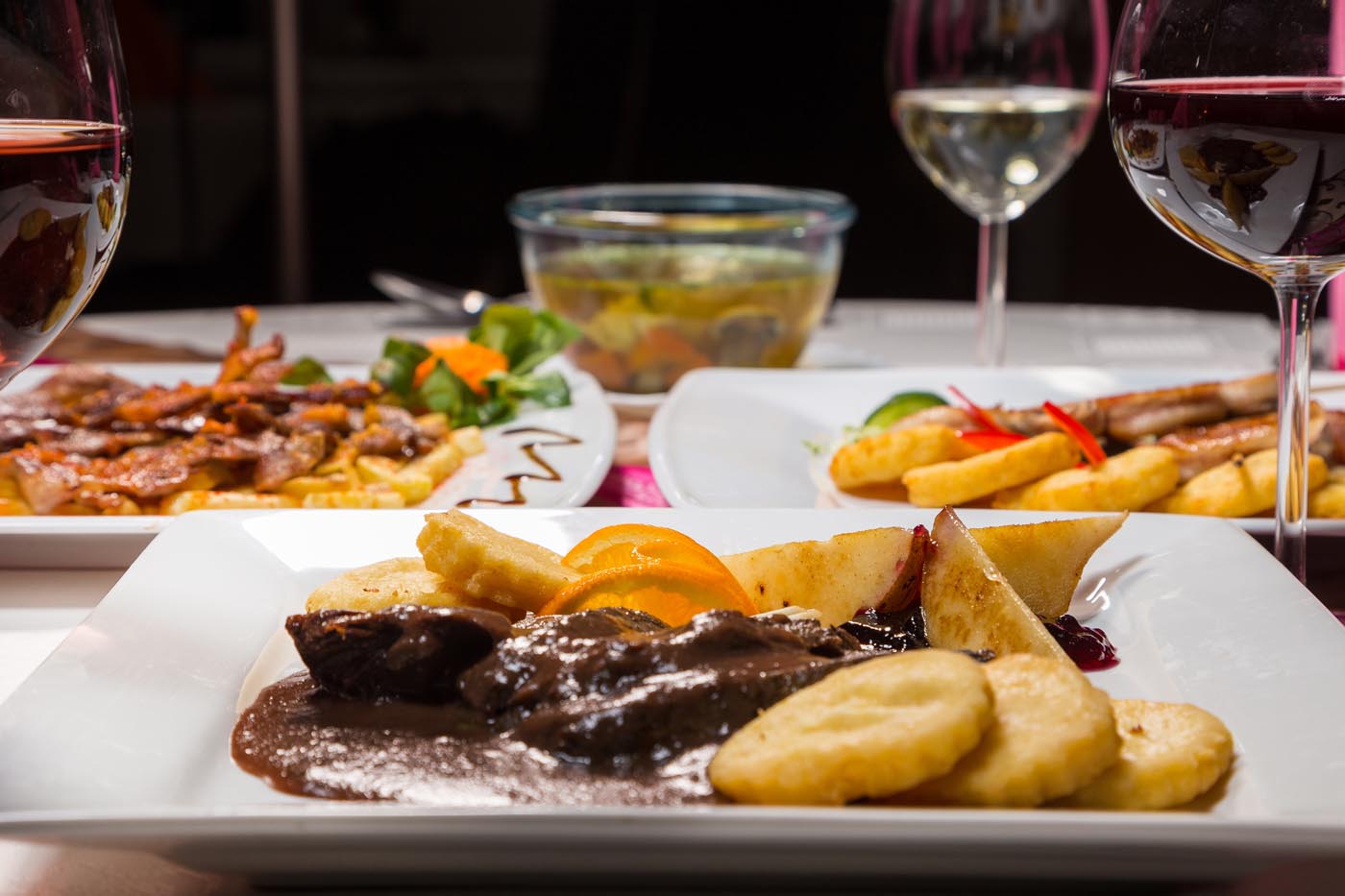 A chef ajánlata borkísérettel a Gilice Étteremben